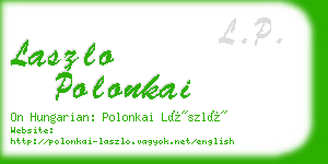 laszlo polonkai business card